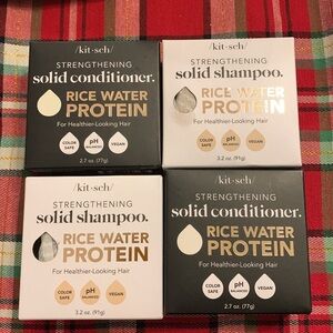 4 boxes of Kitsch solid shampoo & conditioner